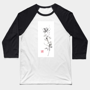 Magnolia scroll sumi-e painting Baseball T-Shirt